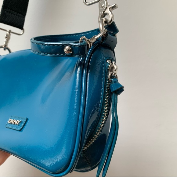 DKNY cross body bag / clutch teal - Picture 6 of 9